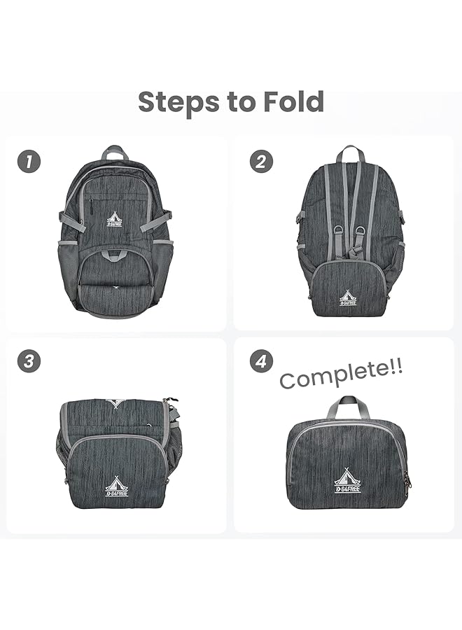 G4Free 30L Hiking Backpack Lightweight Packable Shoulder Daypack Bag Outdoor Travel Foldable for Men Women - Image 4