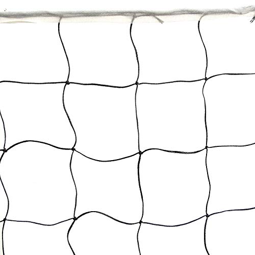 Supreme Volleyball Net Nylon (4 Side Tape) Thick Qlty, 10 Mesh (Pack of 1) Volleyball Net (Black, White) - Image 5