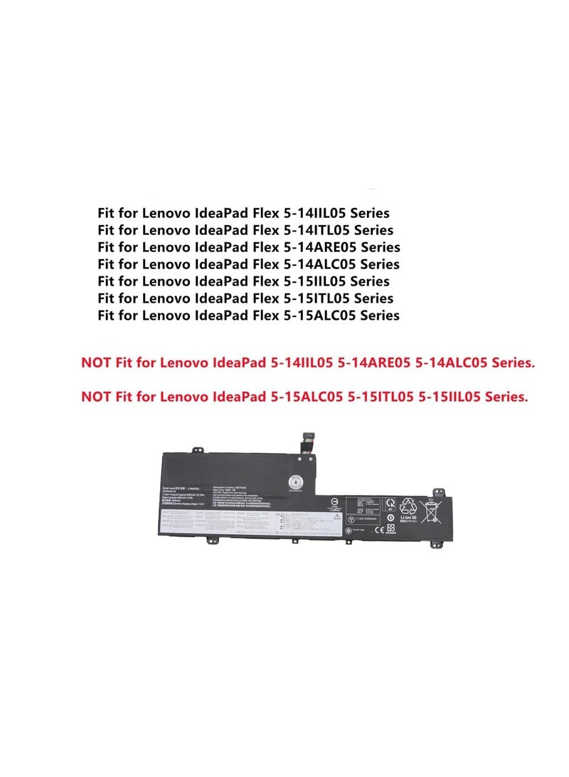 11.52V 52.5Wh L19M3PD6 L19L3PD6 Laptop battery compatible for Lenovo ideapad Flex 5-14IIL05 5-14ARE05 5-14ALC05 5-14ITL05 5-15IIL05 5-15ALC05 L19L3PD6 L19C3PD6 L19D3PD6 - Image 5