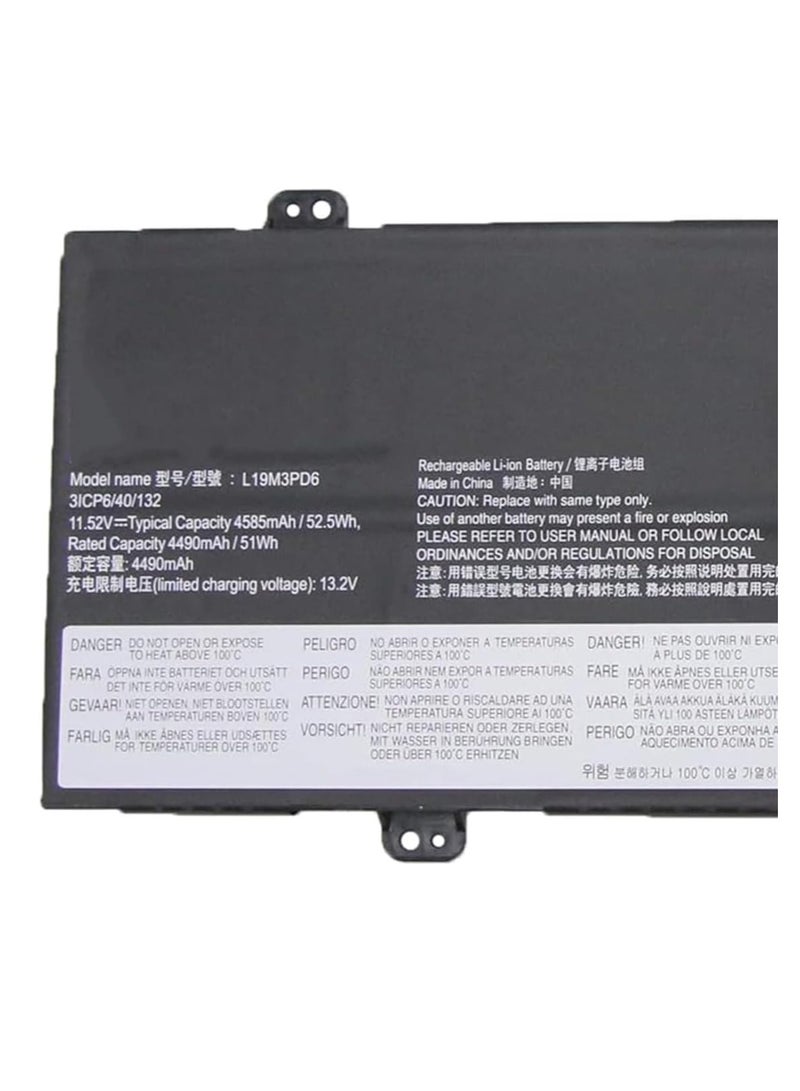 11.52V 52.5Wh L19M3PD6 L19L3PD6 Laptop battery compatible for Lenovo ideapad Flex 5-14IIL05 5-14ARE05 5-14ALC05 5-14ITL05 5-15IIL05 5-15ALC05 L19L3PD6 L19C3PD6 L19D3PD6 - Image 4