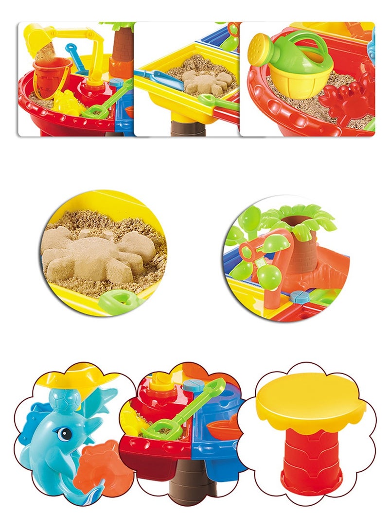 Bukela Sand Playing Toy Set Sand Table Unique Shape Design Portable Durable For Children 45*35*35CM - Image 3