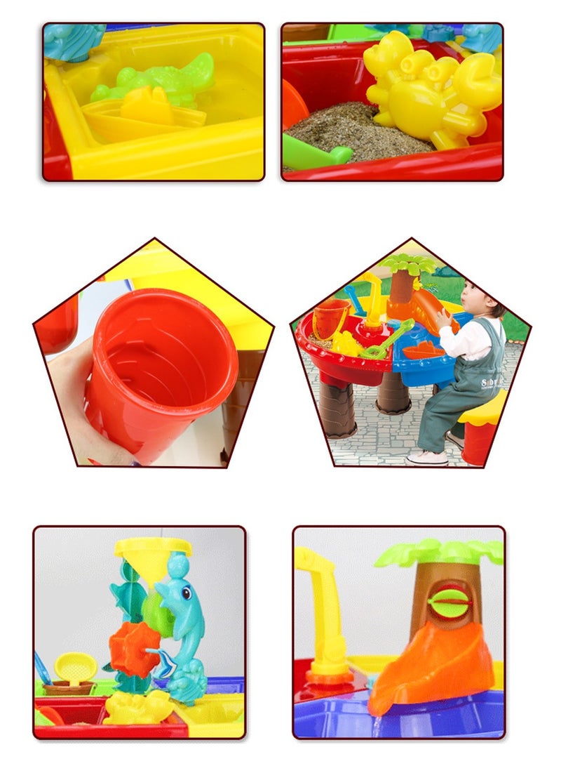 Bukela Sand Playing Toy Set Sand Table Unique Shape Design Portable Durable For Children 45*35*35CM - Image 4