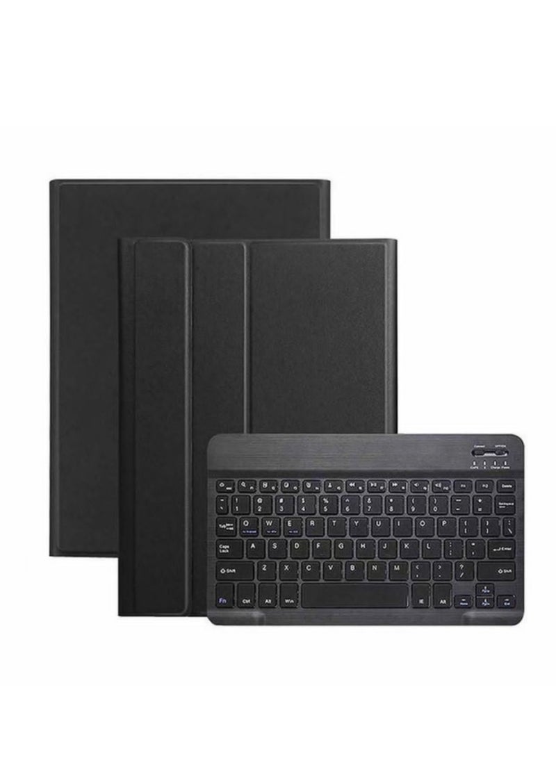 MUNTAQI Keyboard Case English Arabic Compatible with MacBook Air 13" 2024 & iPad Pro 12.9" 2020/2021/2022 – Wireless Bluetooth Keyboard Cover with Backlit Keys, Magnetic Stand, Slim Protective Case – Arabic/English Layout - Image 1