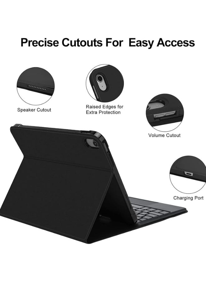 MUNTAQI Keyboard Case English Arabic Compatible with MacBook Air 13" 2024 & iPad Pro 12.9" 2020/2021/2022 – Wireless Bluetooth Keyboard Cover with Backlit Keys, Magnetic Stand, Slim Protective Case – Arabic/English Layout - Image 3