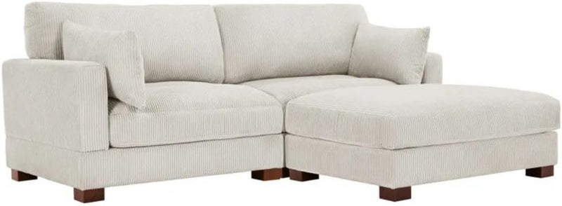 Comfynest 3-Piece Corduroy Sectional Sofa - Image 5