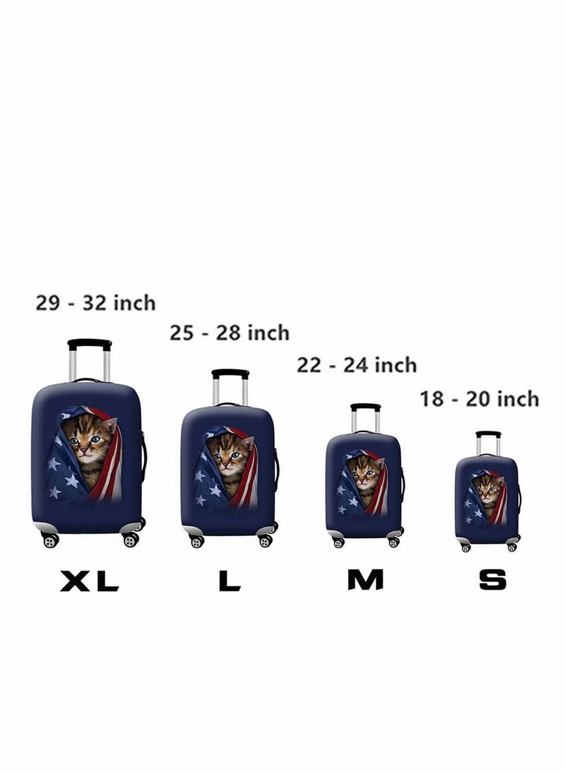 Generic Durable Travel Luggage Cover for 25-28 Inch Suitcases - Washable, Dustproof & Scratch-Resistant Spandex Protector  - Image 2