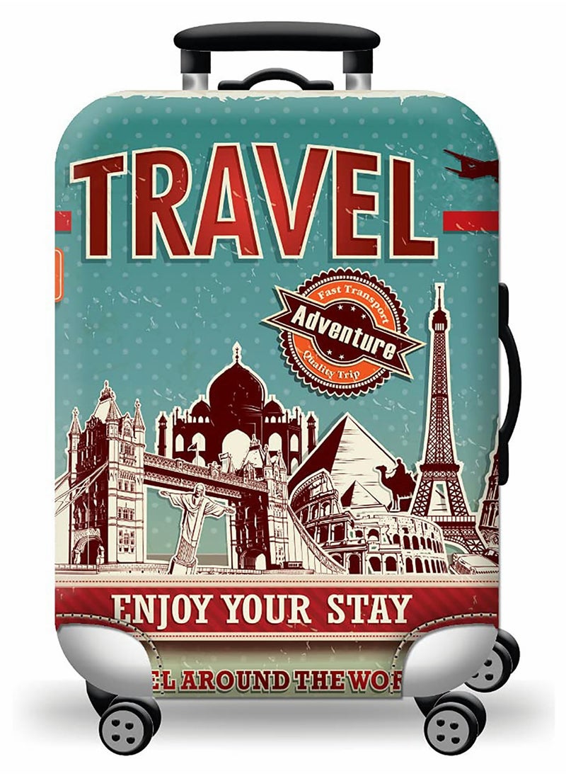 Generic Durable Travel Luggage Cover for 25-28 Inch Suitcases - Washable, Dustproof & Scratch-Resistant Spandex Protector  - Image 1