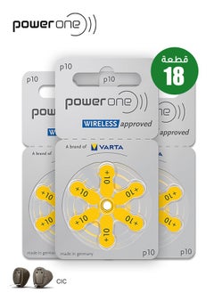 P10 Pack Of 18 Pieces Original Hearing Aid BatteryLong-lasting and stable 1.45V battery lasts 3-10 daysMercury-free and environmentally friendly Suitable for use in deep canal hearing aids