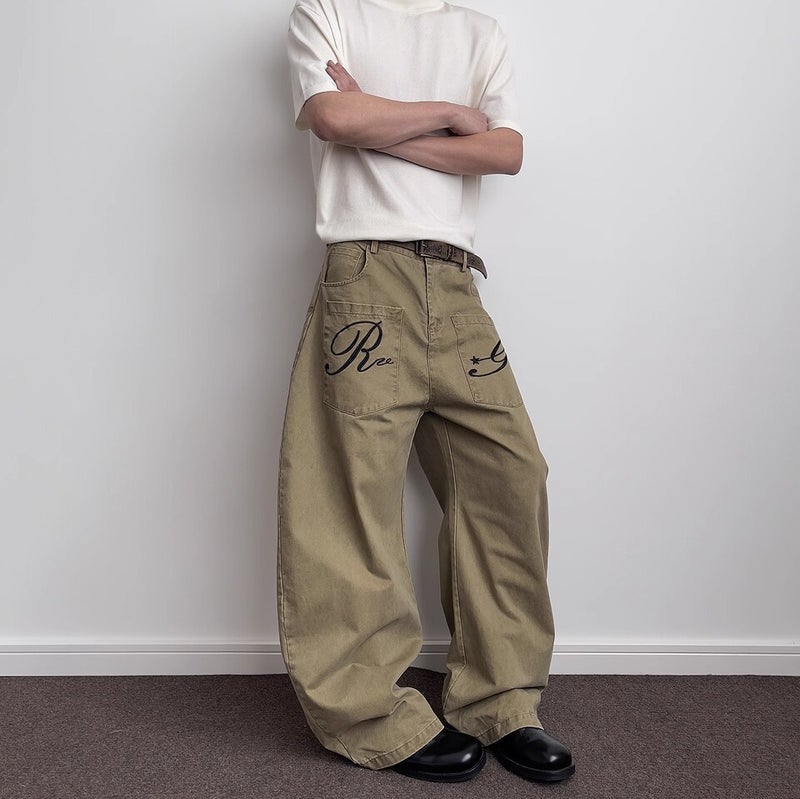 Unisex Classic Denim Jeans Loose Fit Daily Outdoor Wear - Image 2