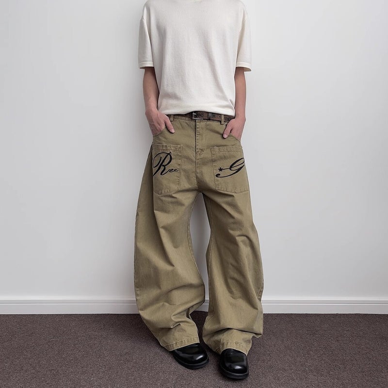 Unisex Classic Denim Jeans Loose Fit Daily Outdoor Wear - Image 5