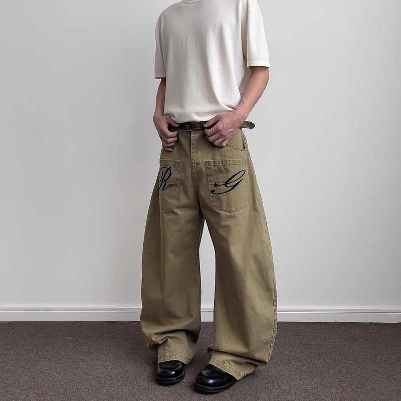 Unisex Classic Denim Jeans Loose Fit Daily Outdoor Wear - Image 3