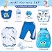 PEDOLLTREE 8 Pcs Reborn Baby Dolls Clothes Boy Accessories Outfit for 1822 Inch Newborn Baby Reborn Dolls Clothes with Blue Monster Backpack - Image 4