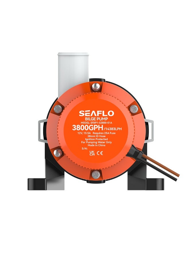SEAFLO 3800GPH Bilge Pump 12V 24V Submersible Marine Boat Aerator General Purpose Pump - Image 2