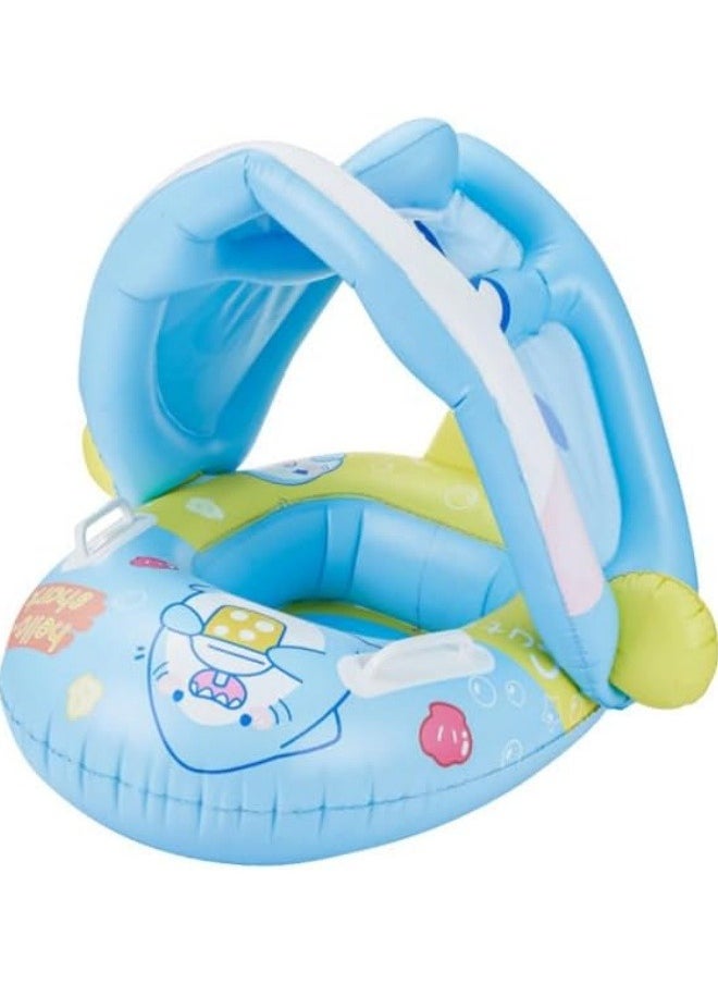 GGEROU Swimming Pool Tube for Kids 0-5 yrs Baby Float Ring with Shade Canopy Kids Swimming Accessories Pool Tube for Babies, Swim Ring Tube for Toddler,Infant,Baby  - Image 4