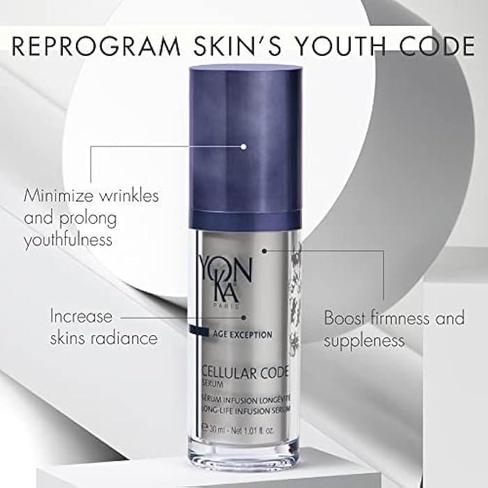 Yonka Cellular Code Serum | Anti-Aging Face Serum | Firm Skin and Soften Appearance of Wrinkles with Cell-Energy Natural Youth Complex | Paraben-Free | 1.01 fl oz - Image 3