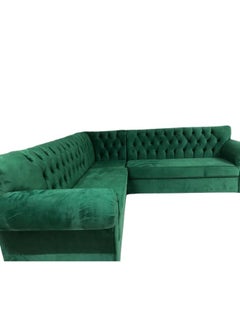 Maharat Al Bahar L Shape Mab Sofa Set 5 Seaters Green 250x80x80  - Image 1