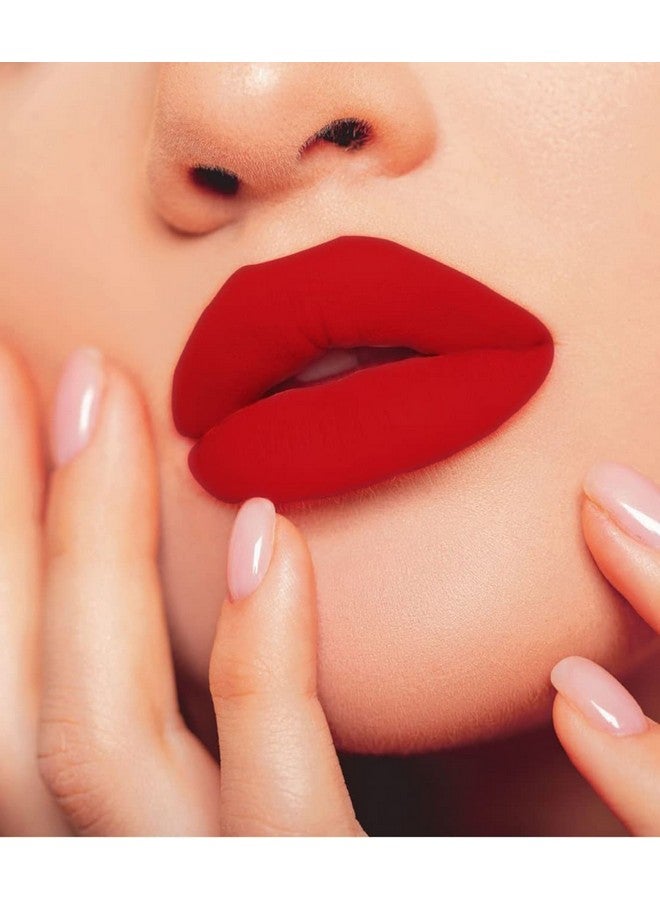 Miyuki 2in 1 Long Lasting Transfer Proof Matte Gloss Liquid and Lipstick - Indian Red - Image 3