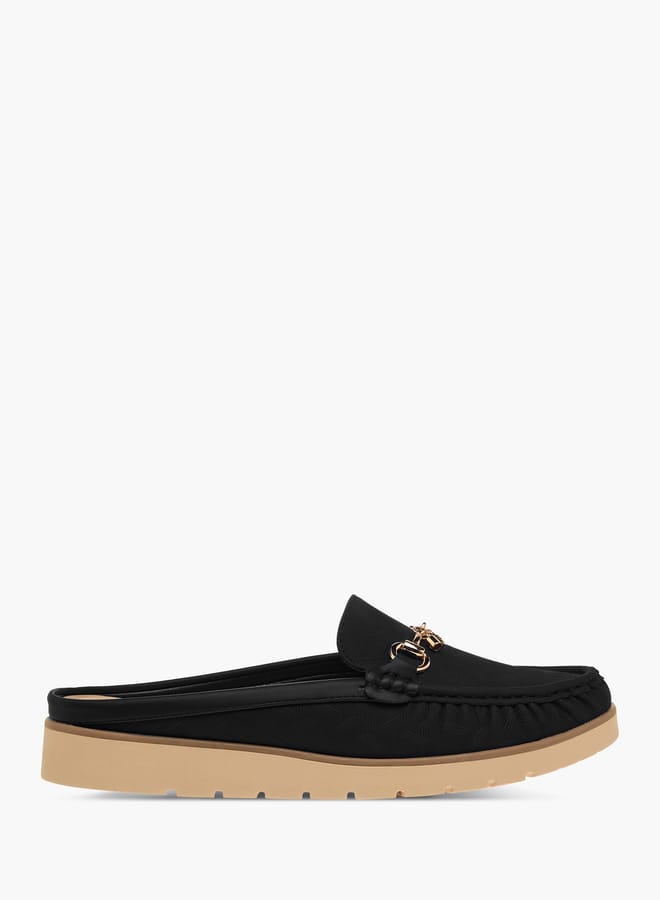 Flora Bella By Shoexpress Womens Metal Accent Slip-On Mules  - Image 2