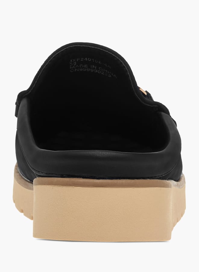 Flora Bella By Shoexpress Womens Metal Accent Slip-On Mules  - Image 4