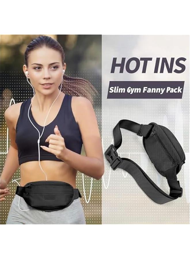 HOOKOR Fashionable Waterproof Crossbody Waist Bag, Fanny Pack for Women Men, Pack Belt Bag for Workout, Hiking Travel Walking, Yoga, Running Sport, Easy Carry Any Phone Wallet Purse. (Grey) - Image 2