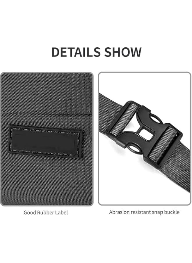 HOOKOR Fashionable Waterproof Crossbody Waist Bag, Fanny Pack for Women Men, Pack Belt Bag for Workout, Hiking Travel Walking, Yoga, Running Sport, Easy Carry Any Phone Wallet Purse. (Grey) - Image 5