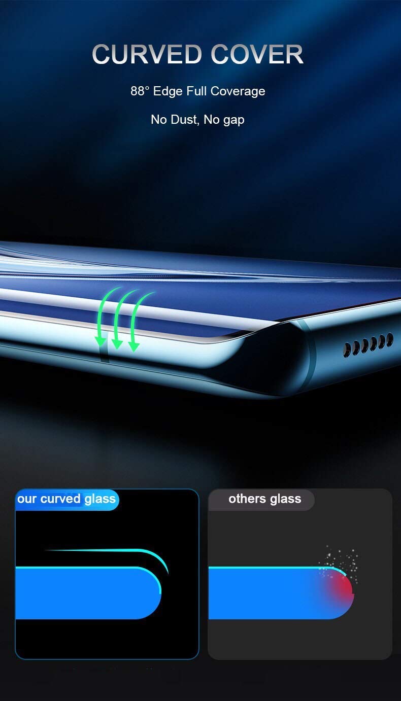 XTRENGTH Advanced HD+ Curved UV Tempered Glass Gorilla Screen Protector Designed for Vivo V60e / V60 5G - Full Screen Coverage with Easy Installation Kit (Anti-Scratch) - Image 2