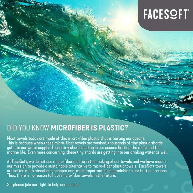 FACESOFT Eco Friendly Gym Towel for Working Out - Soft and Absorbent Cotton Exercise Towel - No Synthetic Microfibers or Plastics - Sweat Towel for Gym, Fitness, Sports, Yoga - Neon - 1 Pc - Image 5