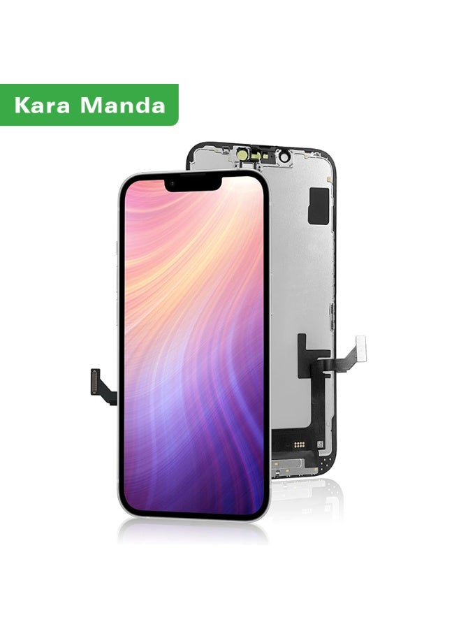 كاراماندا لشاشة iPhone 14 البديلة 6.1 بوصة LCD، شاشة LCD تعمل باللمس ثلاثي الأبعاد، طراز A2649، A2881، A2884، A2883، A2882 - Image 1