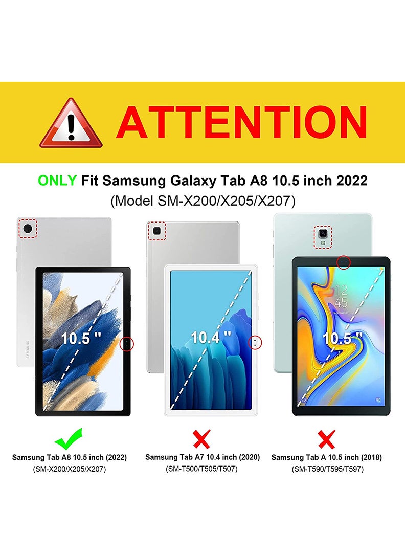 Theodor - Protective Flip Case For Samsung Galaxy Tab A8 10.5 (2021) With Trifold Stand Auto Wake Sleep Shockproof Cover No prob llama - Image 1
