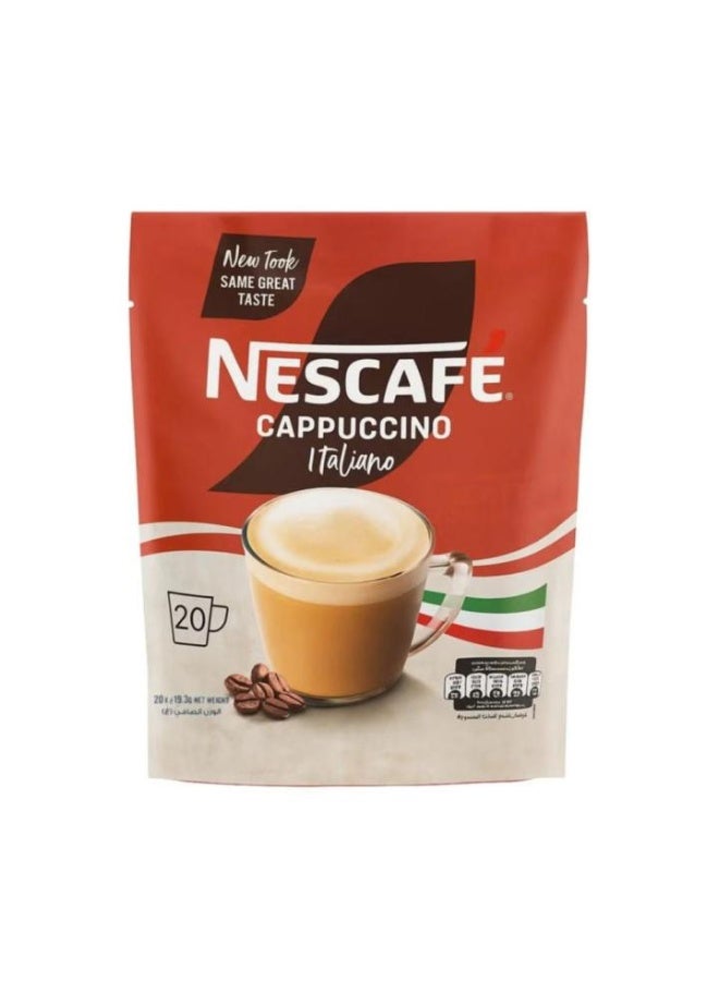Nescafe Cappuccino Italiano Foamy Coffee 20 Sachets 386grams Single - Image 1