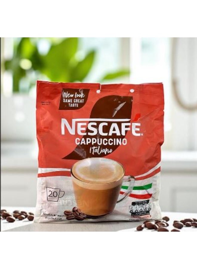 Nescafe Cappuccino Italiano Foamy Coffee 20 Sachets 386grams Single - Image 2