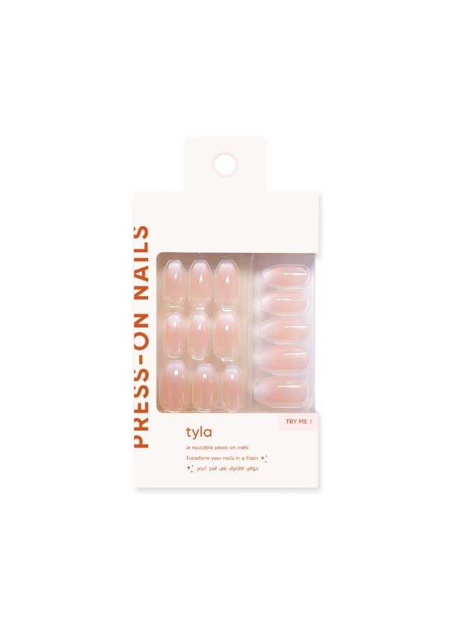 tyla Press On Nails Coffin Serene # 07 - Image 1