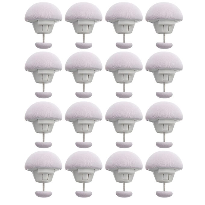 16 PCS DUVET CLIPS SET DUVET PINS DUVET BUTTONQUILT FIXING CLIPS DUVET COVER CLIPS MUSHROOM ROUND FIXING CLIPS WITH BUTTONS BEDROOM DUVET FIXING HOLDER NONSLIP GRAY