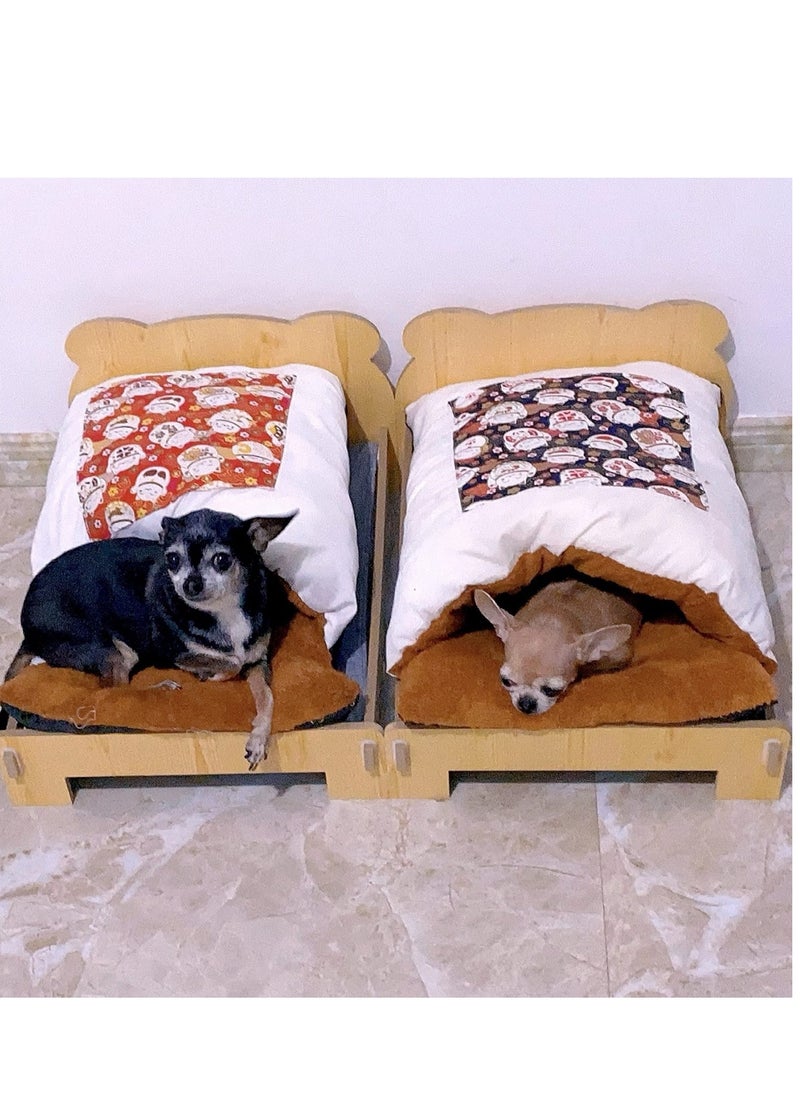 Japanese Style Cat Sleeping Bag, Fluffy Warm Cat Bed, Removable Cat Mat, Washable Pet Litter, Cat Cave, Small Pet Bed for Cats, Dogs - pzsku/Z9B0B5DAD73246E370BCFZ/45/_/1722204176/249aba27-7eed-4768-8b27-90db7c08de28