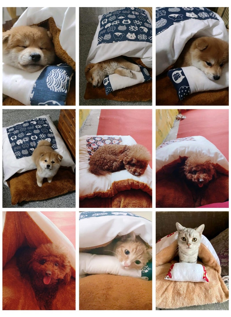 Japanese Style Cat Sleeping Bag, Fluffy Warm Cat Bed, Removable Cat Mat, Washable Pet Litter, Cat Cave, Small Pet Bed for Cats, Dogs - pzsku/Z9B0B5DAD73246E370BCFZ/45/_/1722204177/f730fe6f-531c-4f85-a6c6-5e98f1c6ff2e