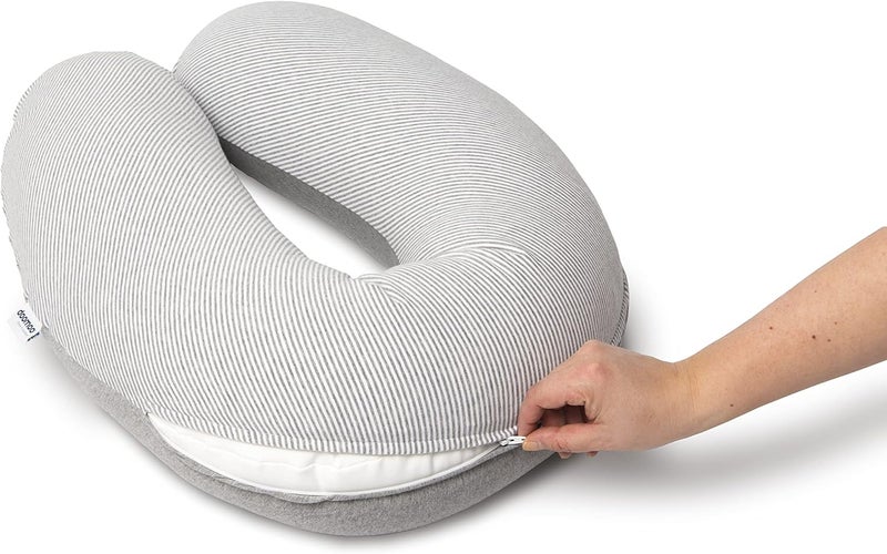 Doomoo Buddy Classic Light Grey Nursing Pillow - Image 2