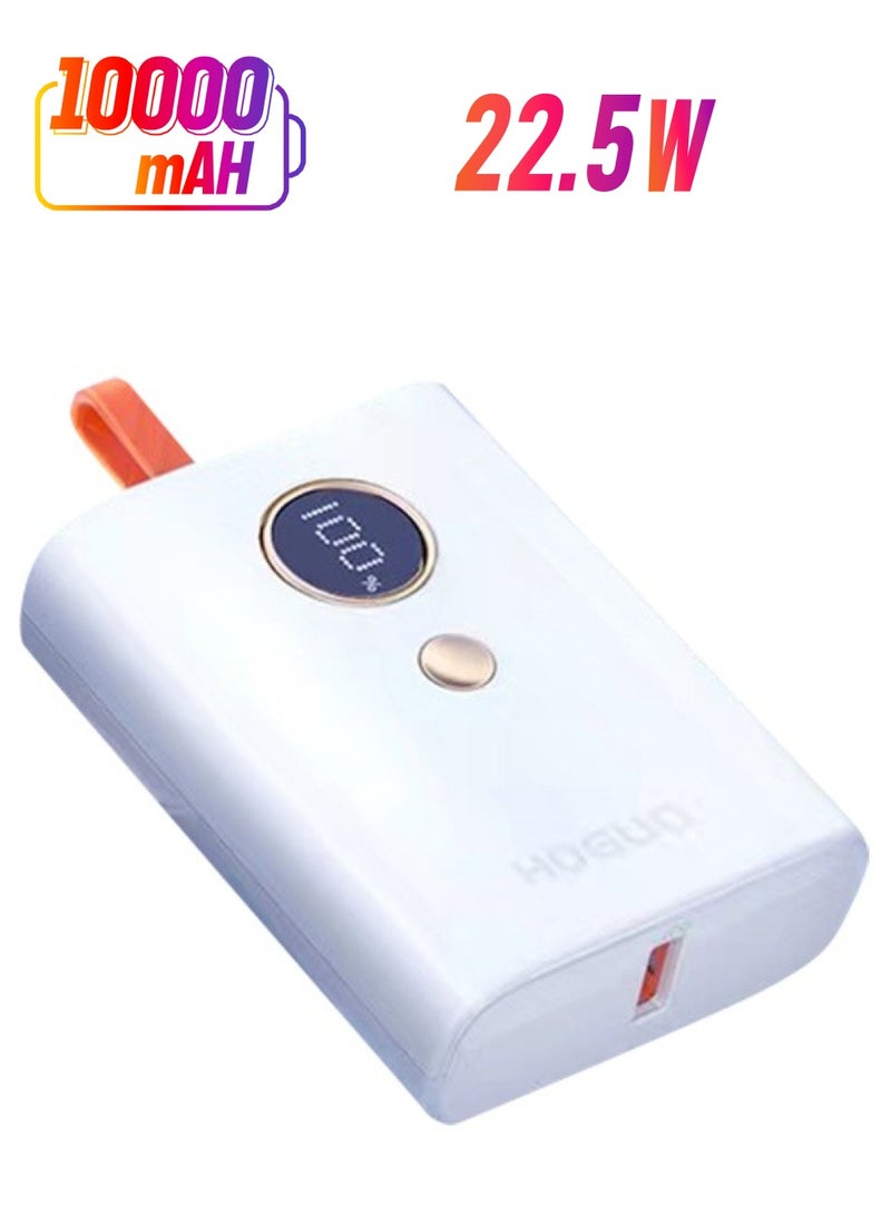 HOGUO بنك الطاقة بقوة 10000 مللي أمبير PD للشحن السريع مخرج USB 5 فولت/4.5 أمبير 4.5 فولت/5 أمبير 9 فولت/2 أمبير 12 فولت/1.5 أمبير 22.5 واط أبيض - Image 1
