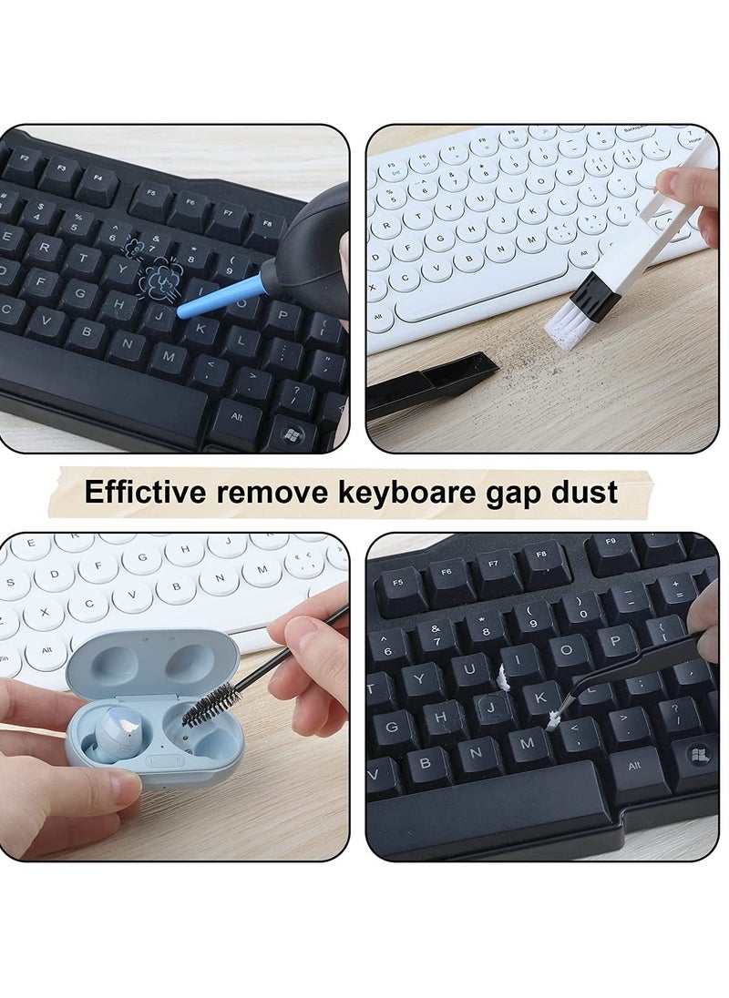 AMGREEN 14 Pcs Keyboard Cleaning Kit Laptop Computer Cleaning Kit Computer Cleaning and Repair Keyboard Cleaner Cleaning Tool Applied Laptop Keycap Puller Speaker Anti-static Brush Computer Cleaning Brush
