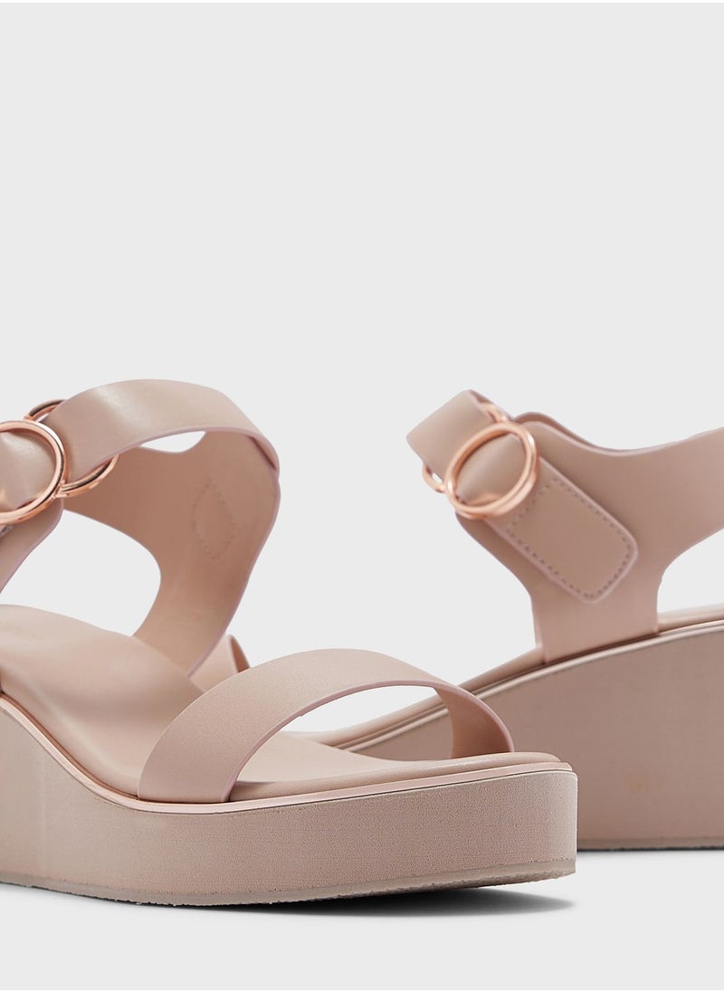 Vincci - Multi Strap Wedge Sandals - Image 1
