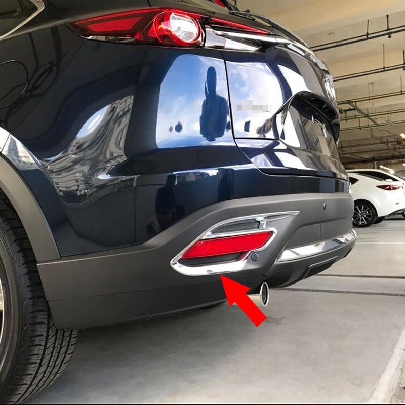 غطاء مصباح الضباب الخلفي من Beautost لمازدا CX9 2017 2018 2019 2020 2021 2022 2023 بتشطيب كروم