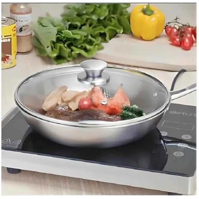 rayihni Pot Lid Frying Pan Replacement Lid For Wok Multiple Size Options Kitchen Cookware 22 * 22Cm Transparent - Image 4