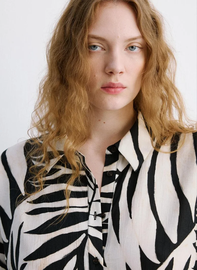 Mango  Flowy Printed Shirt for Women | Best Price UAE