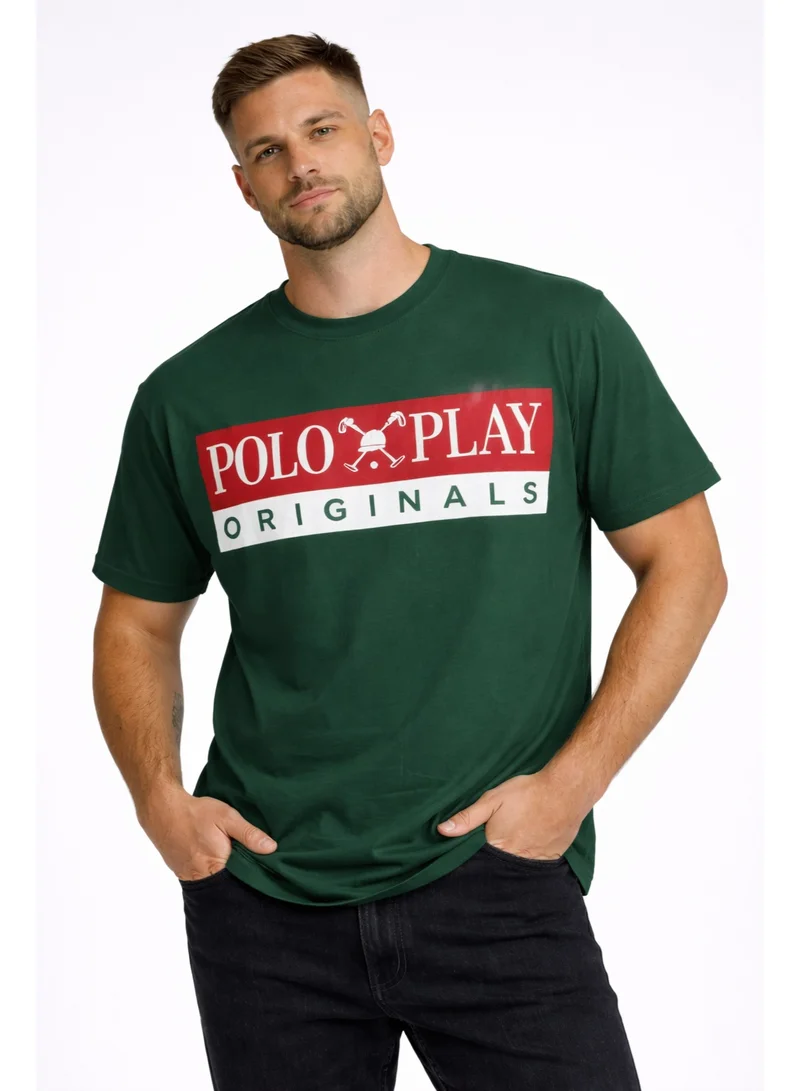 Polo Play Mens Graphic T-shirt -GREEN