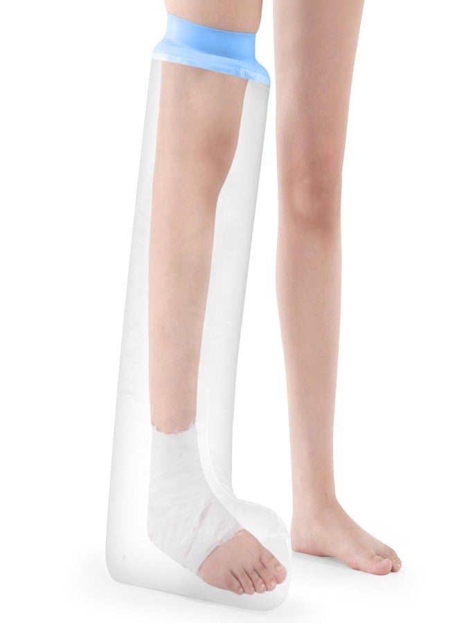 Bomxmon Cast Covers for Shower Leg, Waterproof Cast Cover Adult, Reusable Watertight Seal Tight Bathing Guard for Guard for Foot(Adult Half Leg) - Image 1
