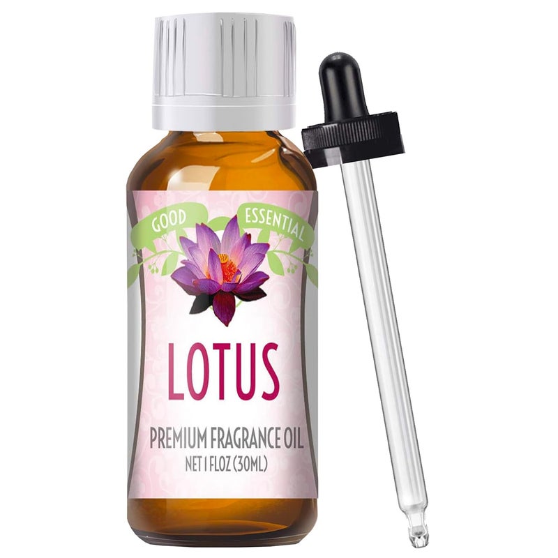 good essential Good Essential Professional Lotus Blossom Fragrance Oil 30 ml 1 fl oz for Diffusers Soaps Candles Perfume Aromatherapy Lotus Oil Scent 