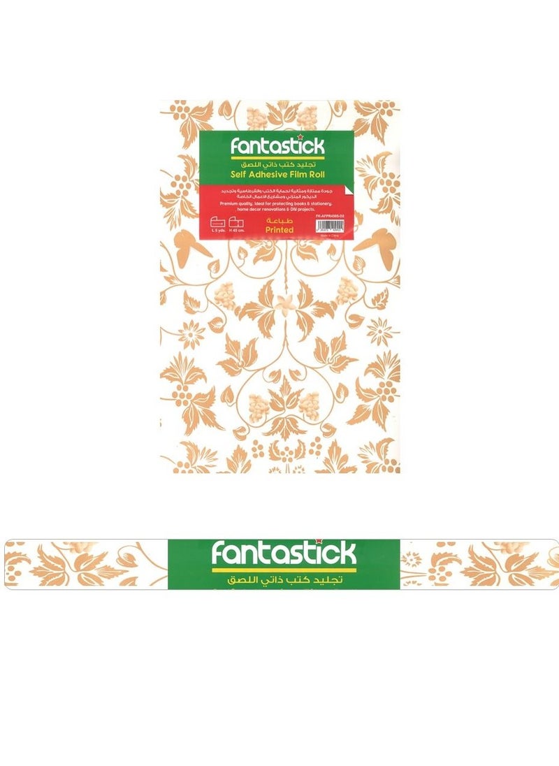 Fantastick Self Adhesive Film Roll Printed Design 5 Yards  - Image 1