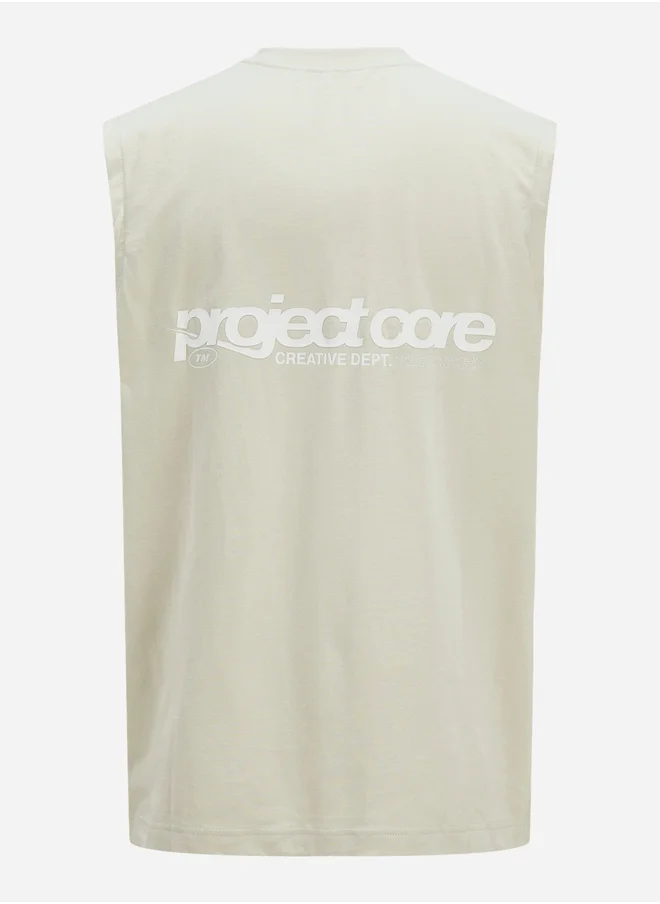 JACK & JONES Jack & Jones Slogan Print Regular Fit Tank