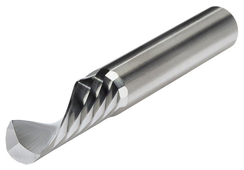 SFL-250-410 Square End Mill - Downcut, 1/4" Cutter Dia, 1-1/4" LOC, 1 Fl, 1/4" Shank Dia, 3" OAL, Uncoated
