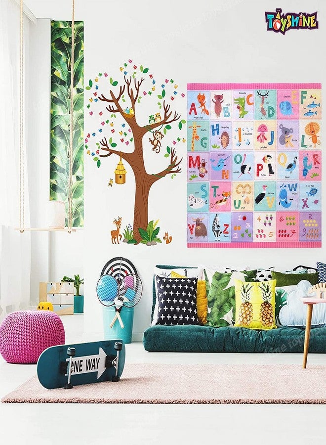 توي شاين ملصقات جدارية ملونة للأطفال من توي شاين، بتصميم حروف الأبجدية الإنجليزية (ABC)، مصنوعة من الفوم، سهلة اللصق والإزالة، مثالية لتزيين غرف الأطفال وغرف النوم والمعيشة. - Image 4