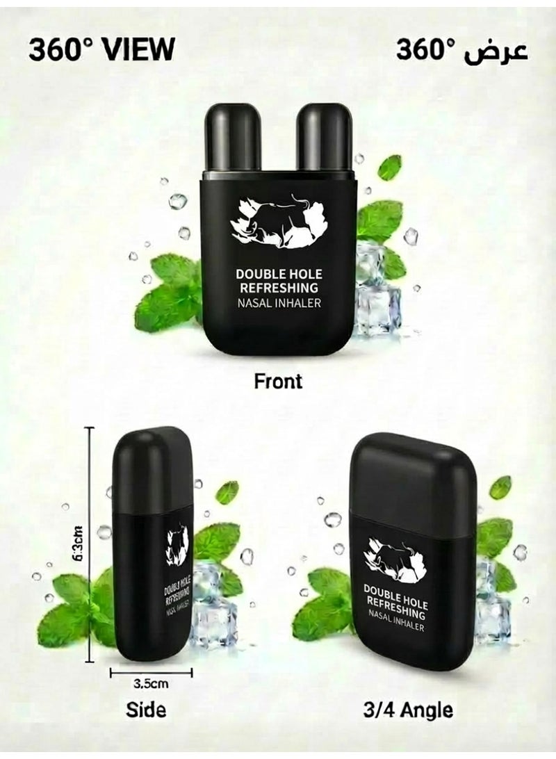 عصي استنشاق بنكهة مشروبات الطاقة 2 قطعة - تصميم ثنائي الفوهات، خالي من الإضافات | قابل لإعادة الاستخدام ومحمول | يعزز اليقظة والانتعاش اليومي | مناسب للقيادة، العمل لفترات متأخرة والدراسة - متوفر في السعودية - Image 4